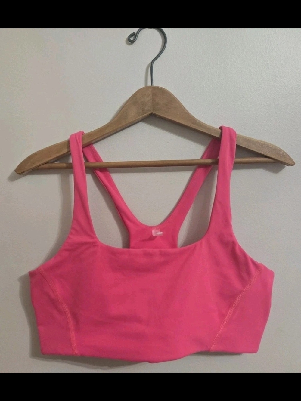 Free People FP Movement Never Better Square‎ Neck Bra Large Cherry Mist NWT!